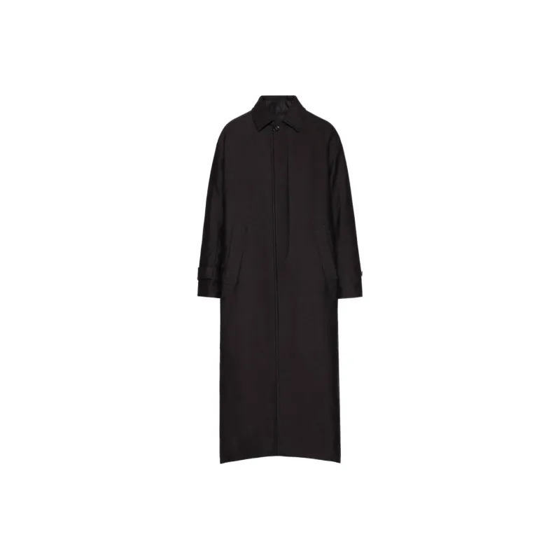 Valentino Coats Men Black-0