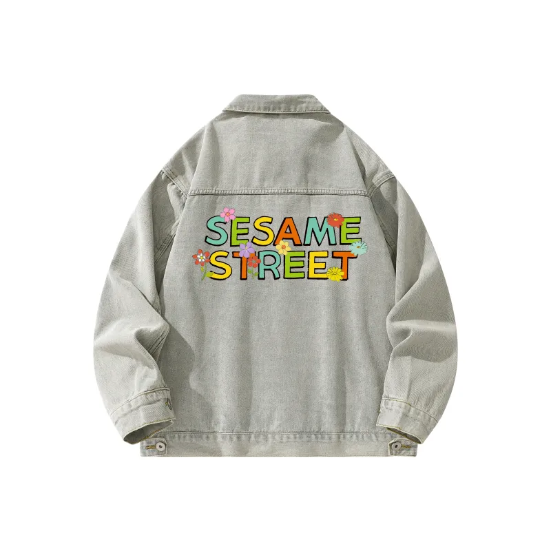 SESAME STREET Denim Jacket Unisex-2