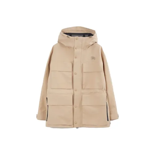 Burberry Coats Men Khaki