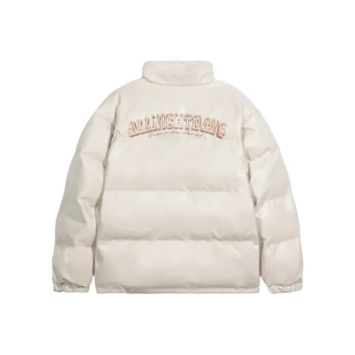 ALL NIGHT DAYS Puffer Jacket Unisex