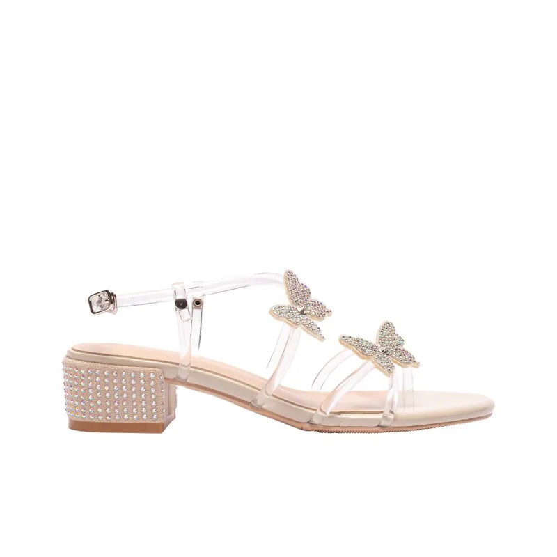 Pretty Tiffin Chunky Heel High Heels Women's-1