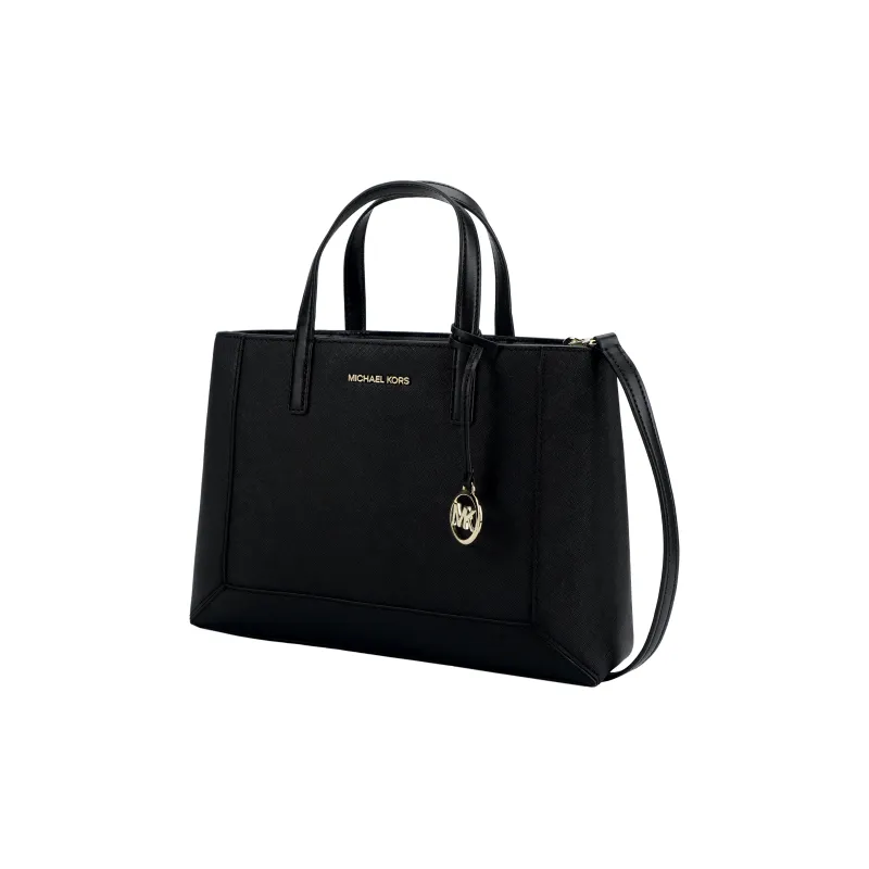MICHAEL KORS Cow Leather Shoulder Bag Crossbody Bag Handbag Medium Size Women's Black-1