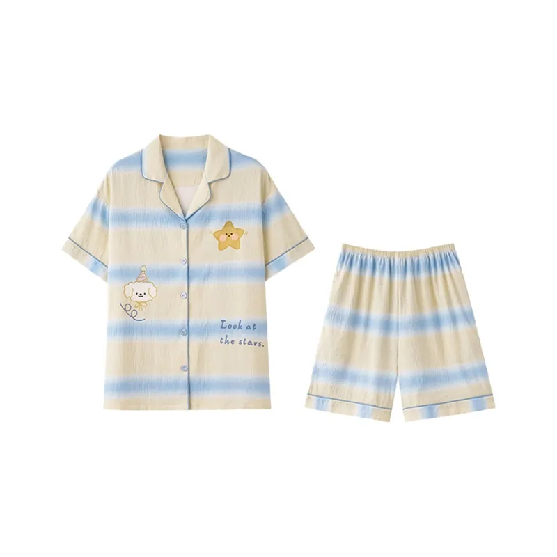 MIIOW Pajama Set Women's Light Yellow-0