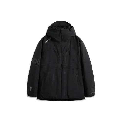 LiNing CF Tracing Dragon Armor Collection Outdoor Collection Windbreaker Jacket Unisex Black