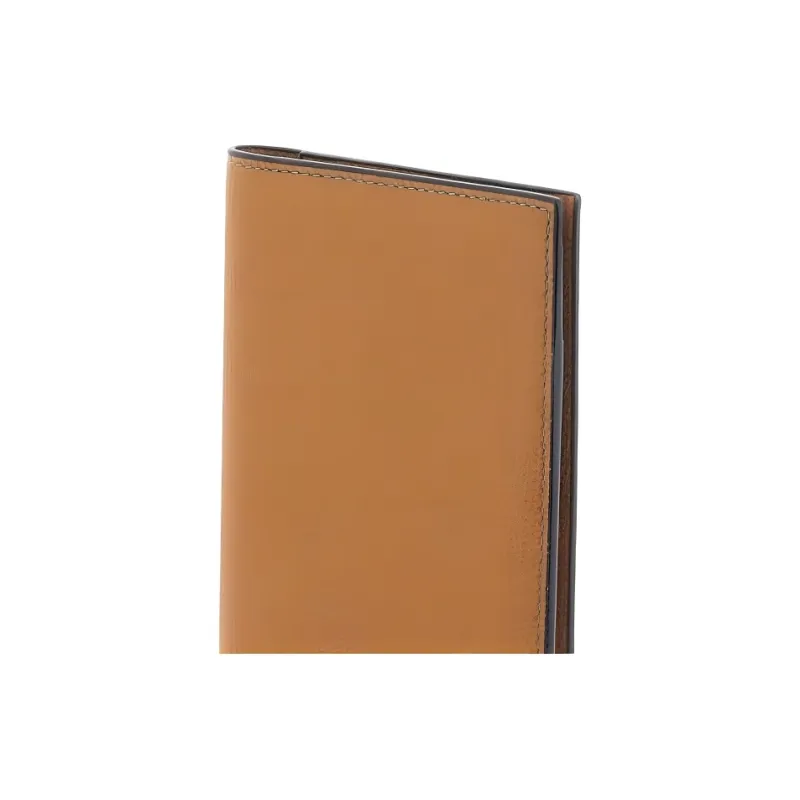 Valextra Calfskin Card Holder Unisex Mud Brown-3
