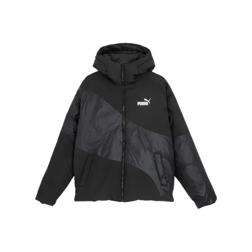 PUMA IG CAT HOODED DOWN PUFFER JACKET Down Jacket Men's Black
