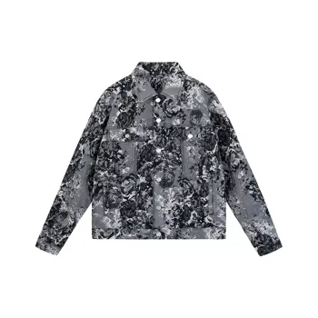 Glona Klio Denim Jacket Unisex Black White