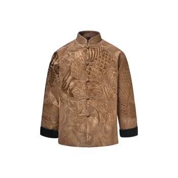 SANSHENGLIUBU Jacket Unisex Gold