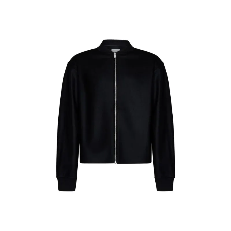 JIL SANDER Zip-Up Long-Sleeved Bomber Jacket-0