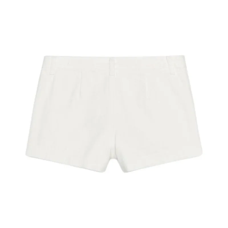 ZARA ZW Series Denim Shorts Women's White-1