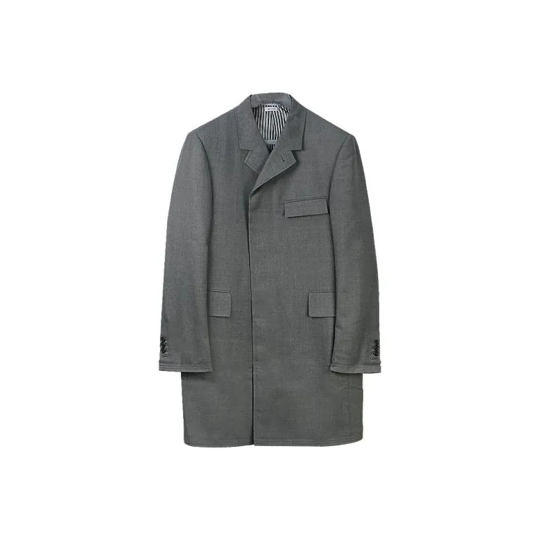 THOM BROWNE Coats Men Gray-0