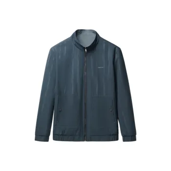 HLA Jackets Men Blue Gray Stripes F7