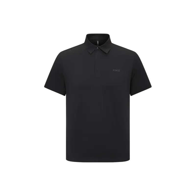 K·SWISS Polo Shirts Men Black-0