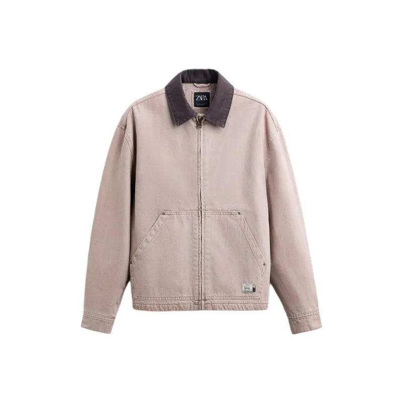 ZARA Jackets Coats Men's Light Brown Yellow-0