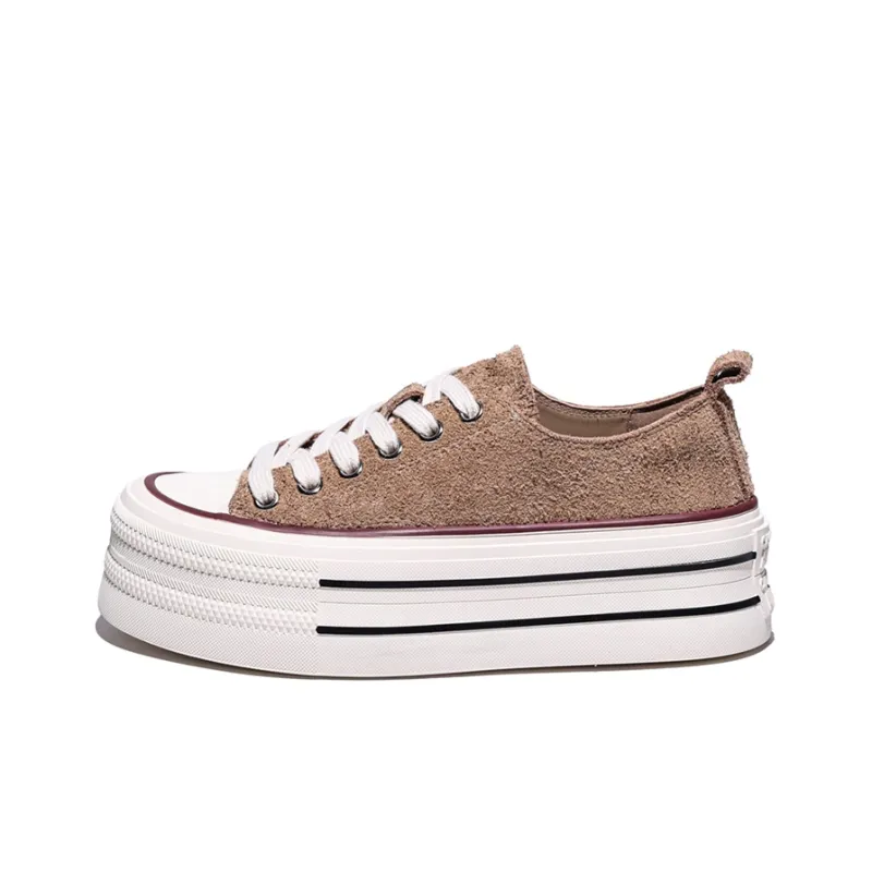 Junjali Slip Resistant Low Top Skateboard Shoes Women's-6