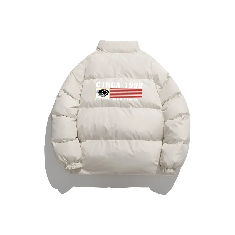 C1RCA Puffer Jacket Coat Unisex Beige/Black/Gray-0
