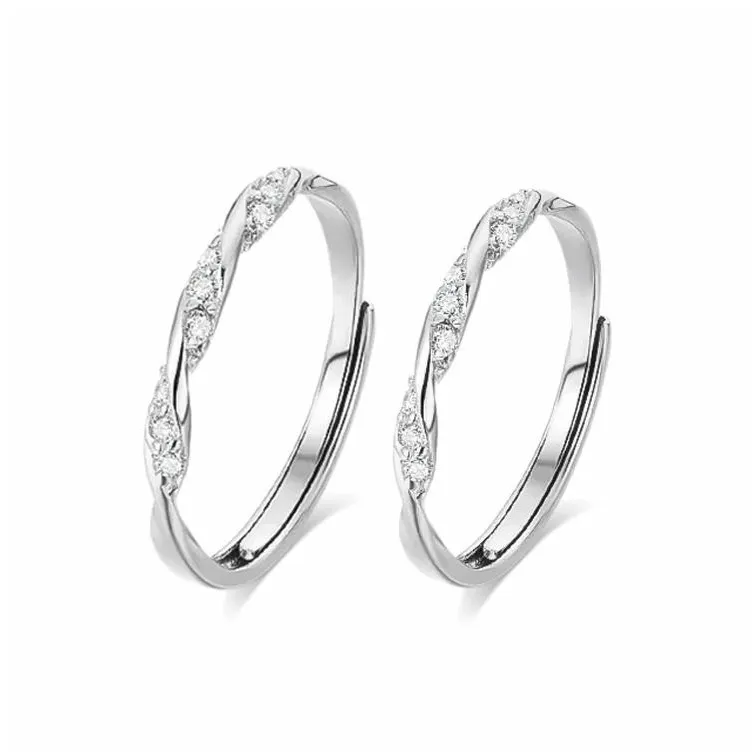 BLANK IN BLANK Sterling Silver Rings Unisex # Sweet Love Confession-16