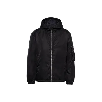 PRADA Zip-Up Hooded Blouson Jacket