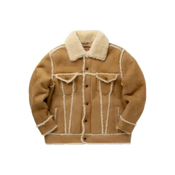 Levis Jackets Men Beige Yellow