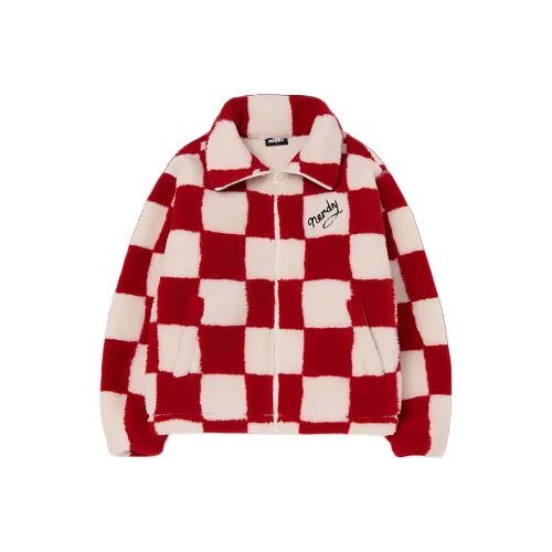 Nerdy Velvet Jackets Unisex Red