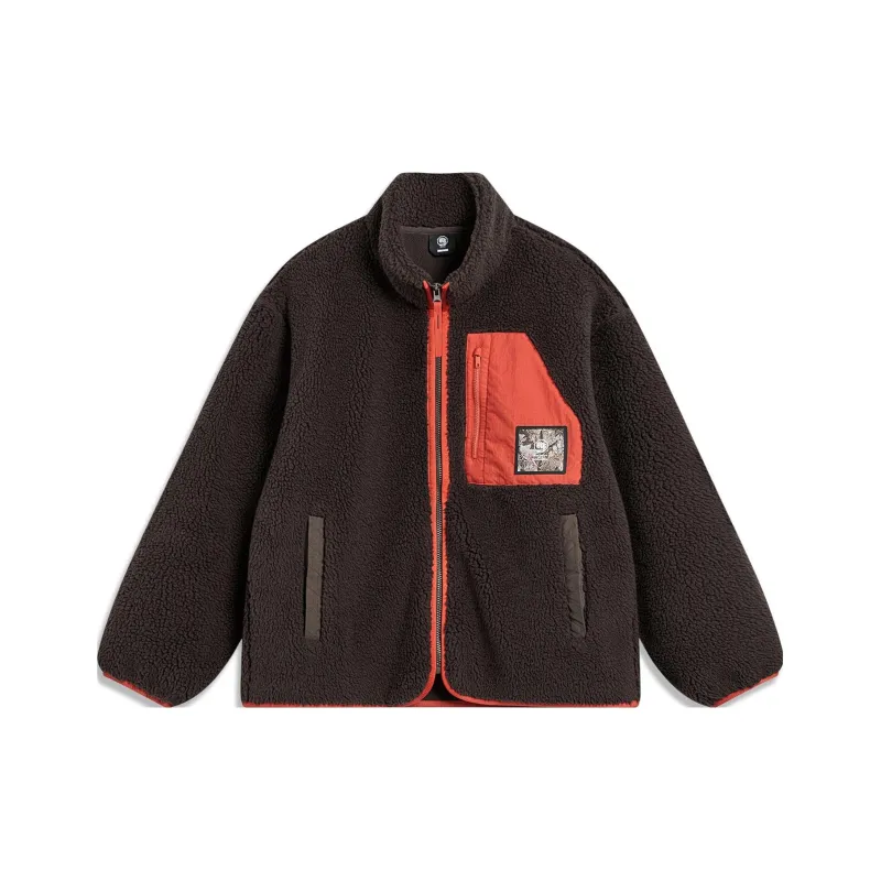 LiNing Badfive Jackets Coats Men's Charcoal Brown-0