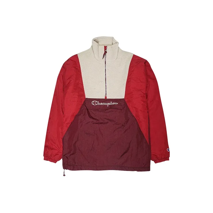 Champion Velvet-feel Coat US Version Unisex Red-0