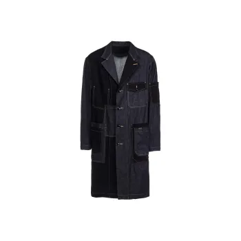 Yohji Yamamoto S'YTE FW24 Coat Unisex Indigo