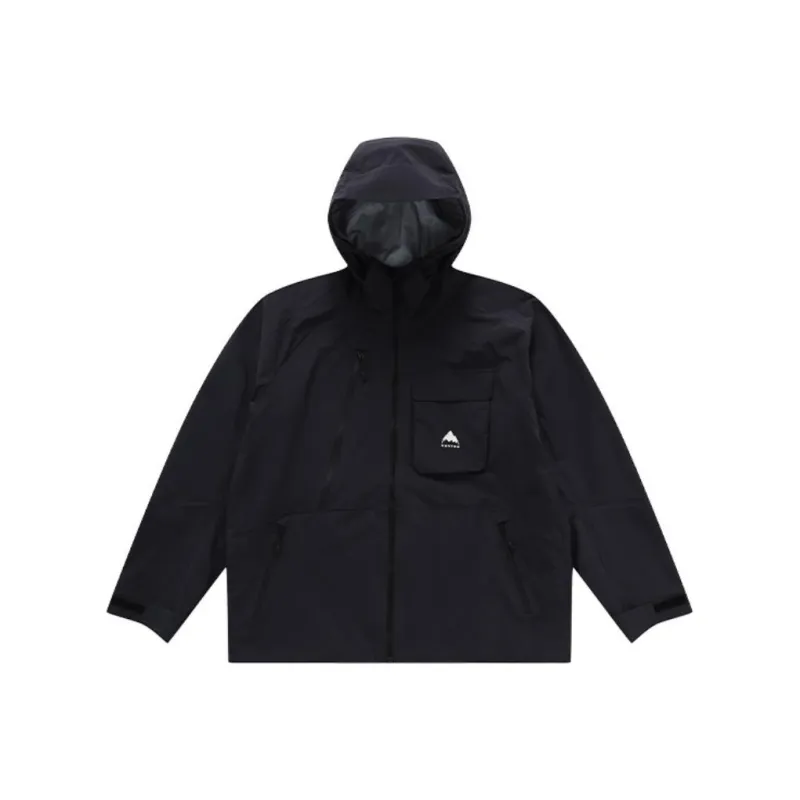 BURTON DRYRIDE 3L Water Resistant Windproof Warm Water Repellent Windbreaker Jacket Men's Black-0