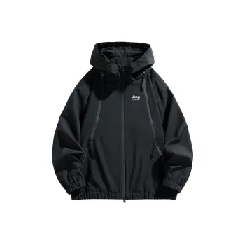 JEEP SPIRIT Outdoor Hiking Wind And Water Repellent Windbreaker Jacket Unisex