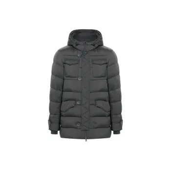 HERNO L'Eskimo High Neck Hooded Coat
