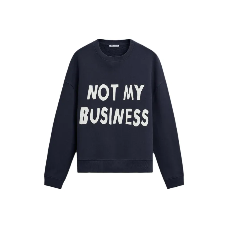 ZARA Sweatshirts Men Sea Blue-0