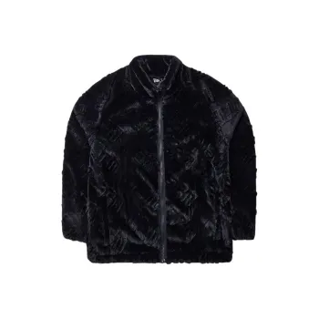 New Era SS24 Velvet feel Coat Unisex Black