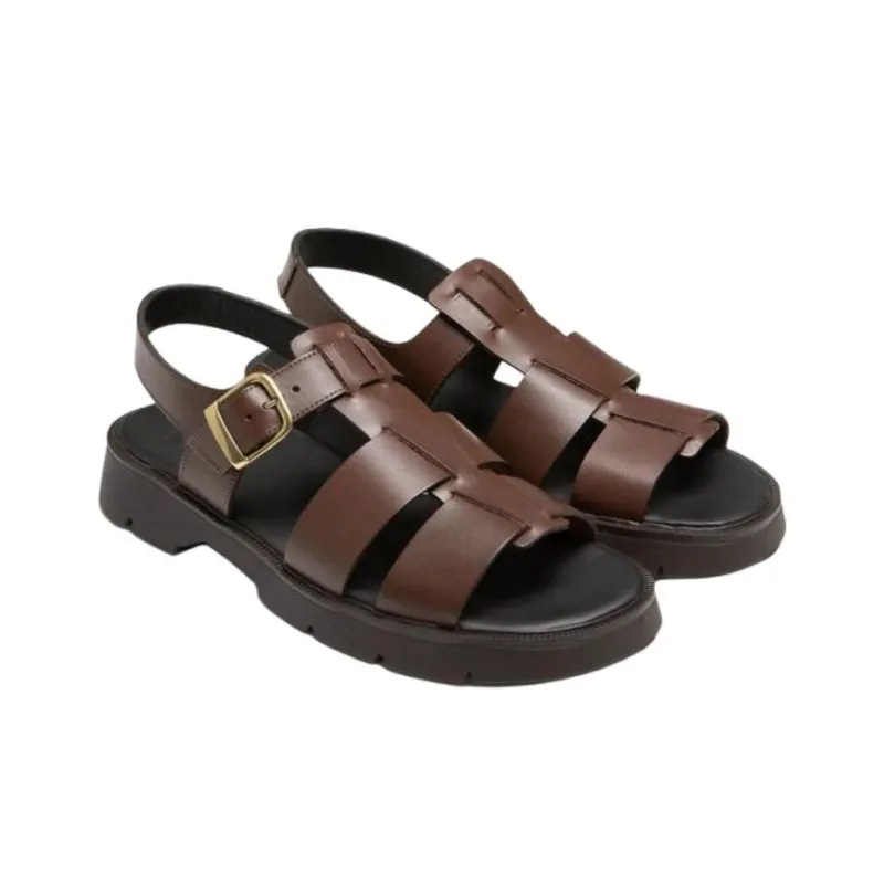 KLEMAN CLEON MANUFACTURE BALLAST VGT Roman Sandals 3cm Women's Brown-2