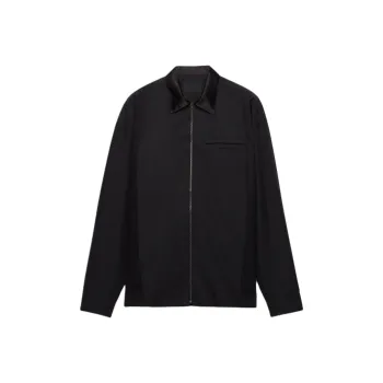 PRADA Zip Up Long Sleeved Shirt