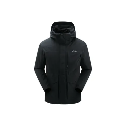 Jeep Summer Climbing Water-Resistant Windproof Wear-Resistant Breathable Windbreaker Jacket Men's