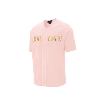 JORDAN Remastered Baseball Jerseys Men Pink Gold
