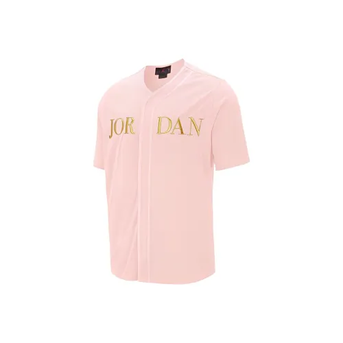 JORDAN Remastered Baseball Jerseys Men Pink Gold