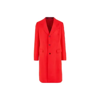 Ferragamo Coats Men Flame Red