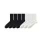 [7 Pack/True Cooling Silk Pile]4 Pairs Black+3 Pack White