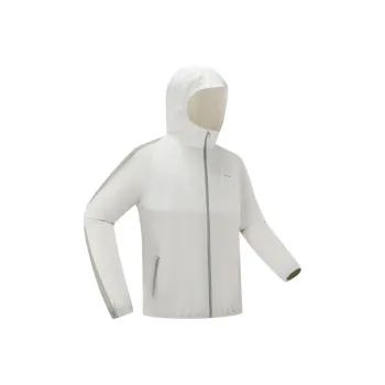 DECATHLON 500 Series Windproof And Breathable Jacket Men's Ecru/Pearl Beige