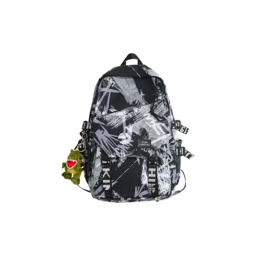 PULEWEI Nylon Backpack Regular Unisex Black/Red/Green/Blue