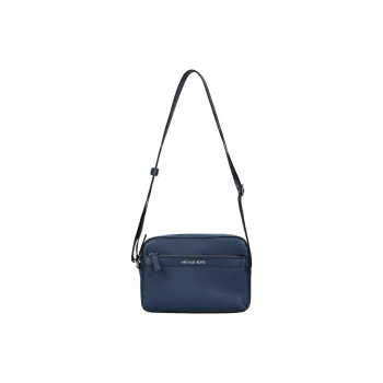 MICHAEL KORS Cow Leather With Artificial Leather Camera Bag, Shoulder Bag, Crossbody Bag Men's Marine Blue