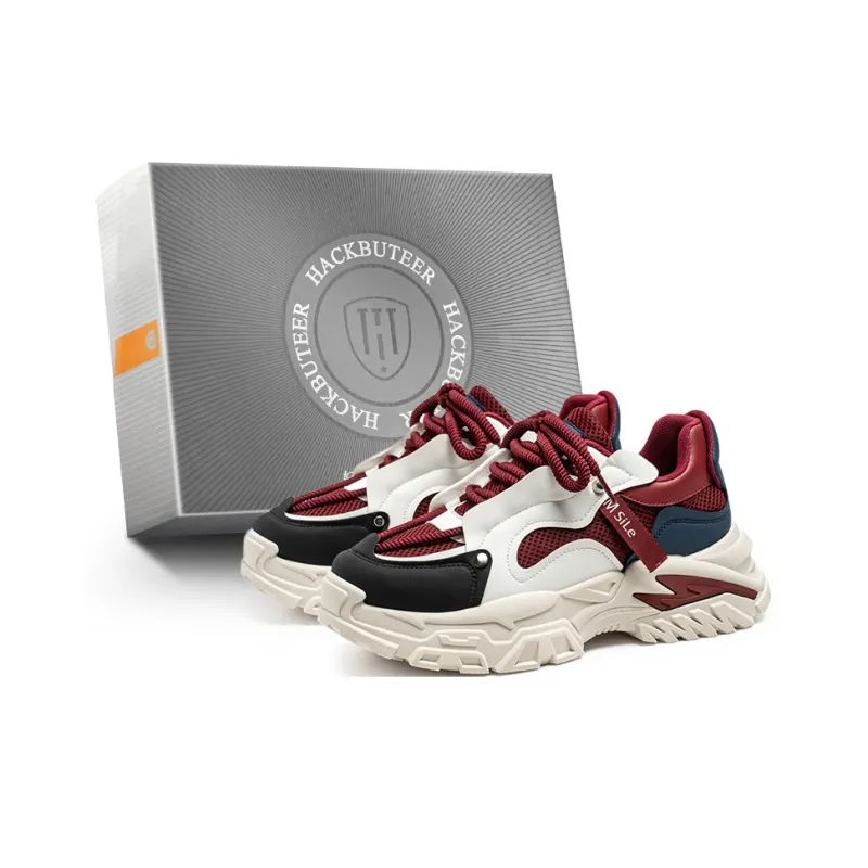 HACKBUTEER Low Top Chunky Sneakers Men's Box Included-12