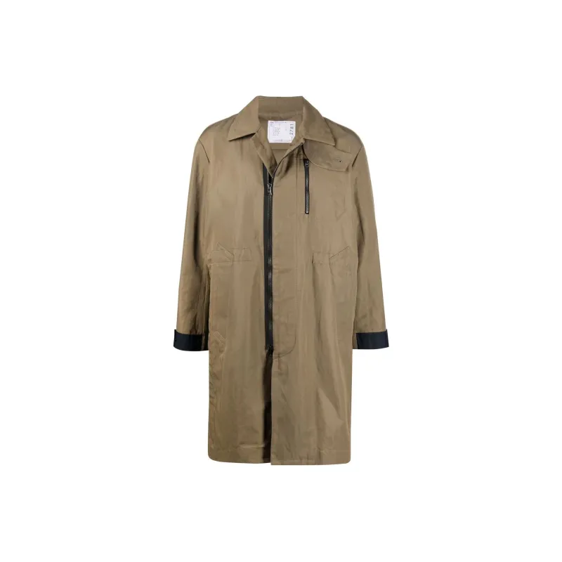 Sacai Coats Men Khaki-0