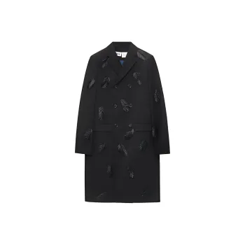 LOEWE SS23 LOEWE X The Moving Castle By Hayao Miyazaki Capsule Collection Coat Men's Black