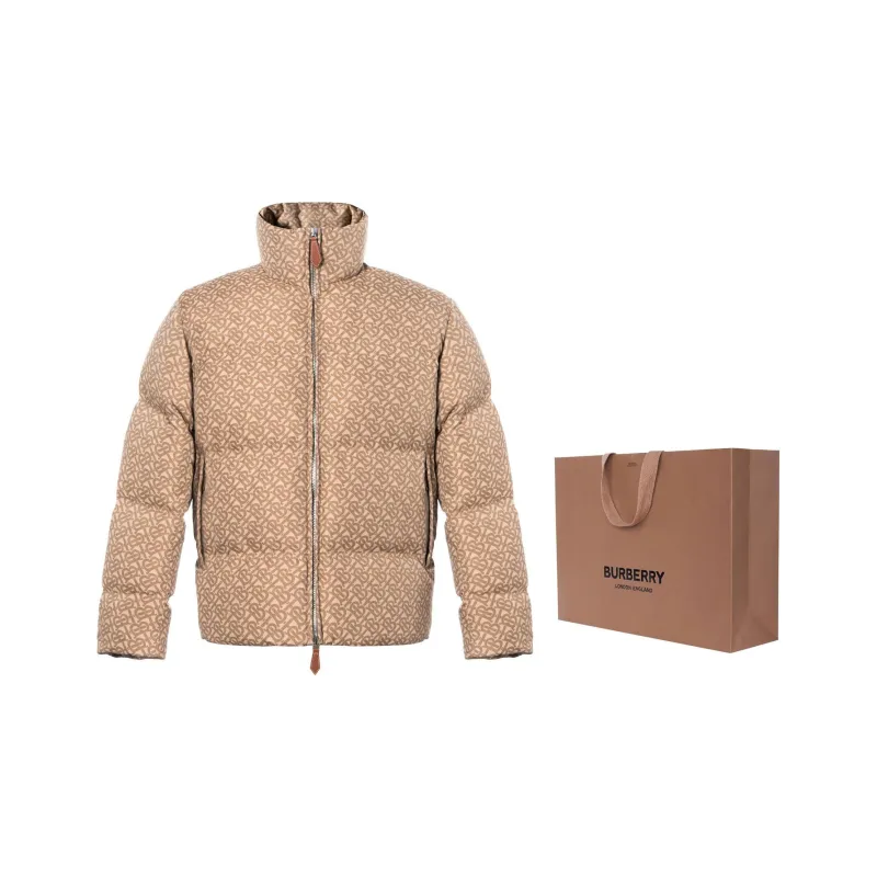 Burberry Monogram Motif Jacquard Puffer Jacket-3