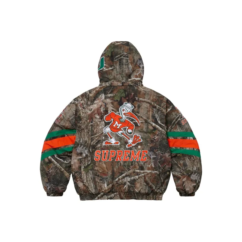 Supreme Mitchell & Ness Ncaa Hooded Stadium Jacket-6