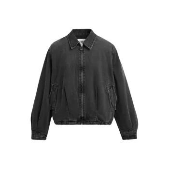 ZARA Denim Jackets Men Black