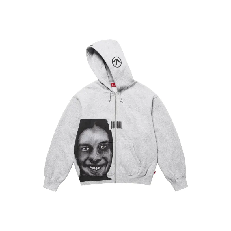 Supreme Aphex Twin Zip Up Hooded Sweatshirt-4