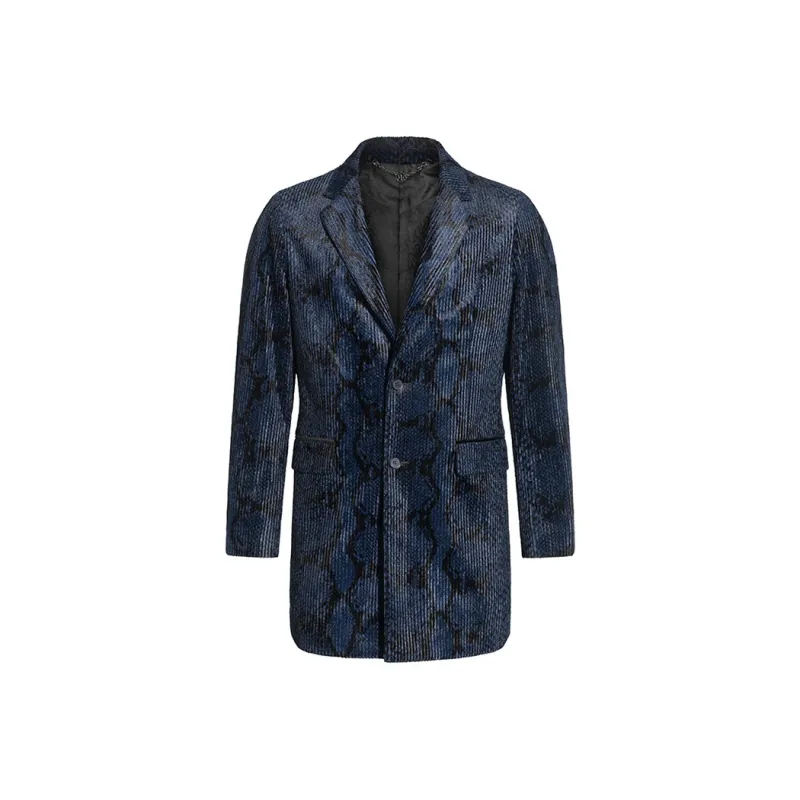 RARE Coats Men Blue-0